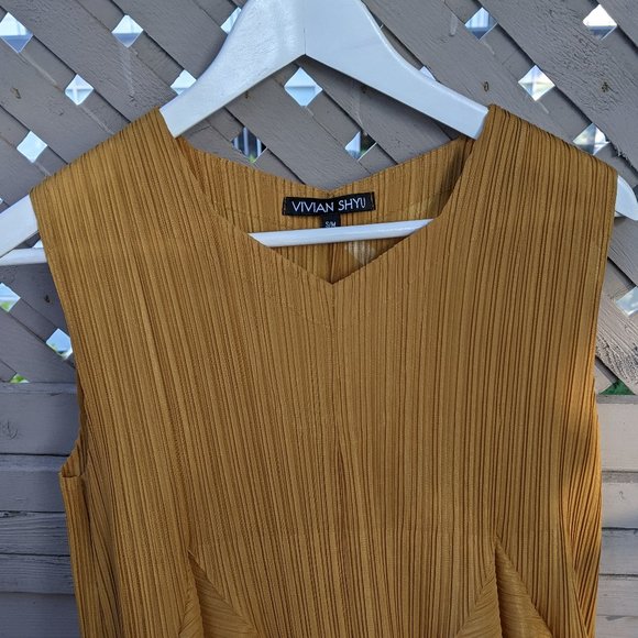 Mustard Midi Dress - Picture 3 of 9